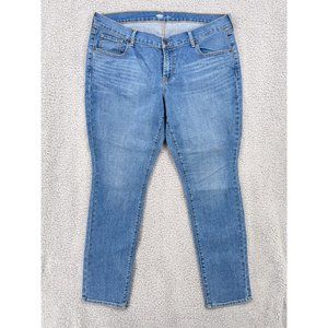 Old Navy Women's Size 16 Short Original Skinny Mid Rise Blue Jeans Stretch